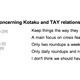 Illustration for article titled TAY Poll Results: Kotaku Relations